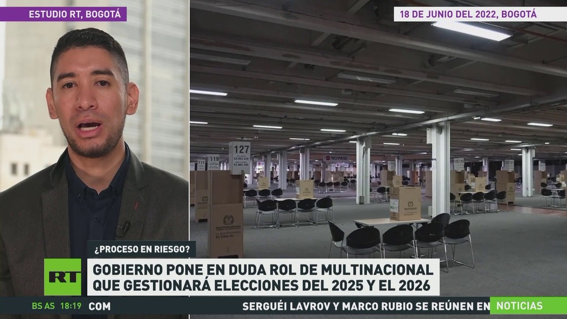 Gobierno colombiano pone en duda el rol de la multinacional que gestionará las elecciones de 2025 y 2026