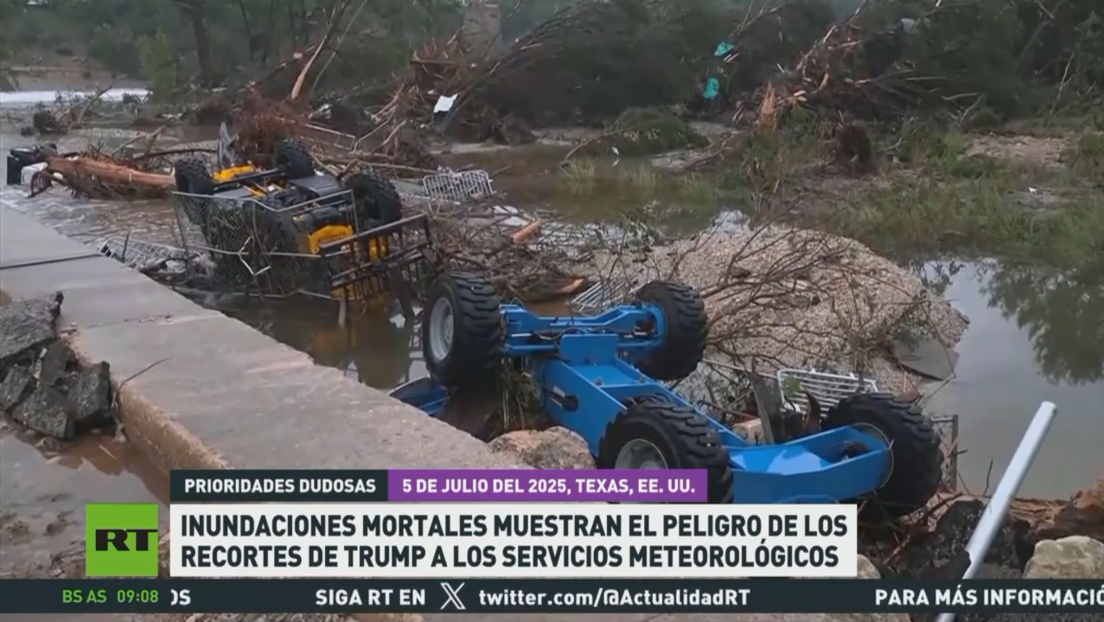 Inundaciones mortales en Texas muestran el peligro de los recortes de Trump a los servicios meteorológicos