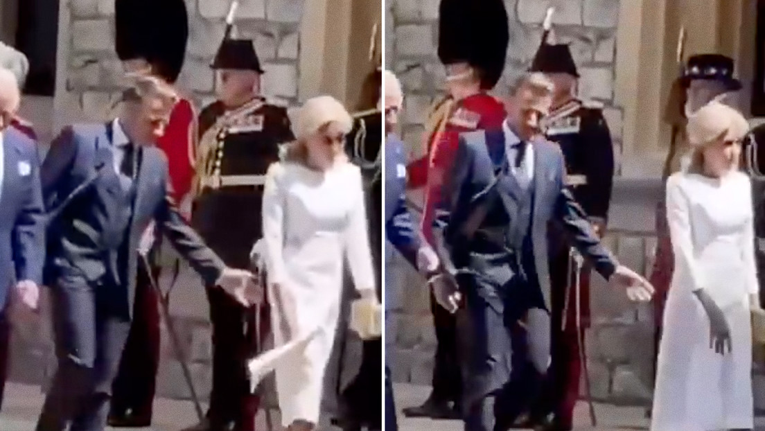 Macron intenta, pero Brigitte le rechaza: nuevo gesto de tensión en la pareja presidencial francesa (VIDEO)