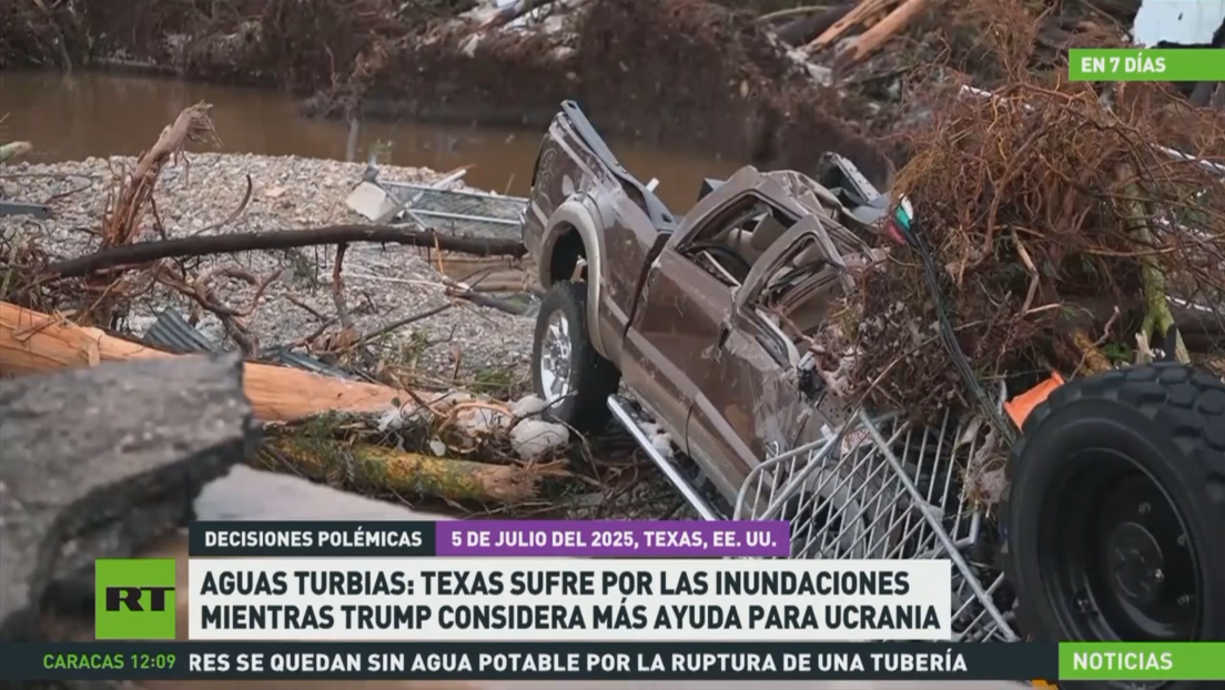 Texas sufre por las inundaciones mientras Trump considera más ayuda para Ucrania