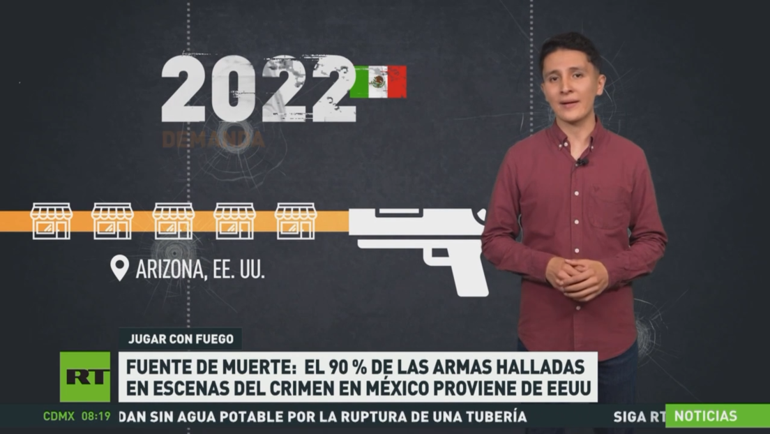 El 90 % de las armas halladas en escenas de crímenes en México proviene de EE.UU.