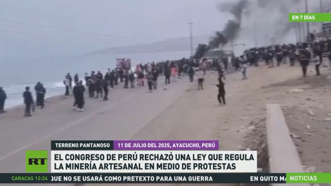 El Congreso de Perú rechaza en medio de protestas una ley que regula la minería artesanal