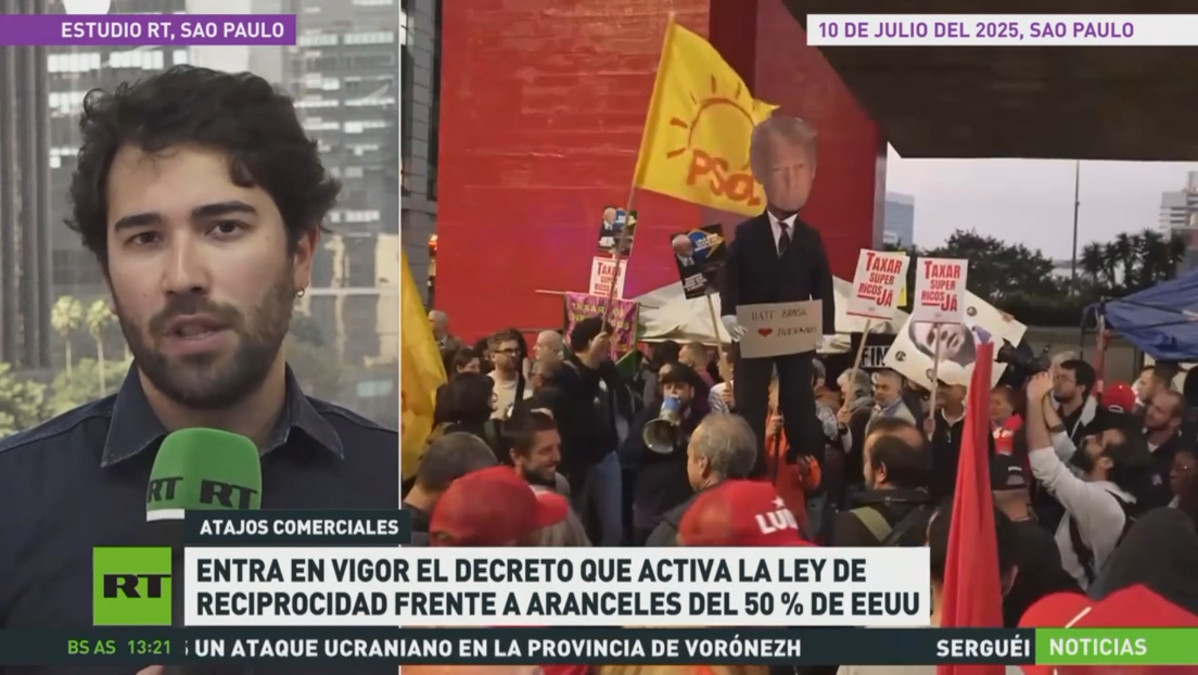 Entra en vigor en Brasil el decreto que activa la ley de reciprocidad frente a aranceles del 50 % de EE.UU.