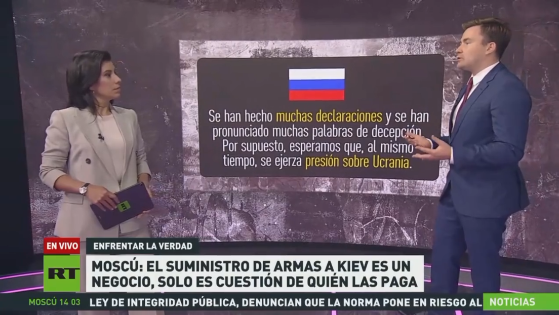 Moscú: El suministro de armas a Kiev es un negocio, solo es cuestión de quién las paga