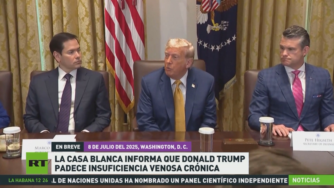 La Casa Blanca informa que Donald Trump padece de insuficiencia venosa crónica