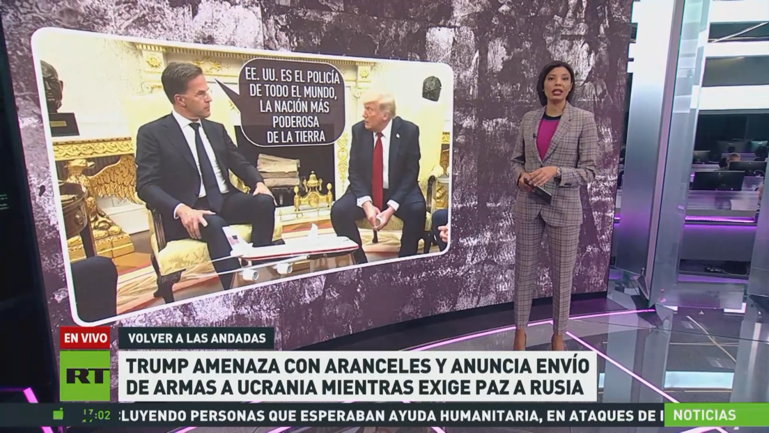 Trump amenaza con aranceles y anuncia el envío de armas a Ucrania mientras exige paz a Rusia