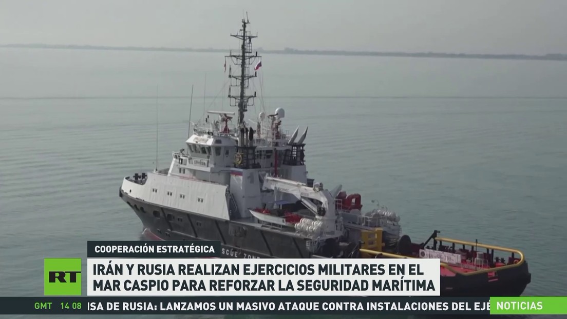Irán y Rusia realizan ejercicios militares en el mar Caspio para reforzar la seguridad marítima