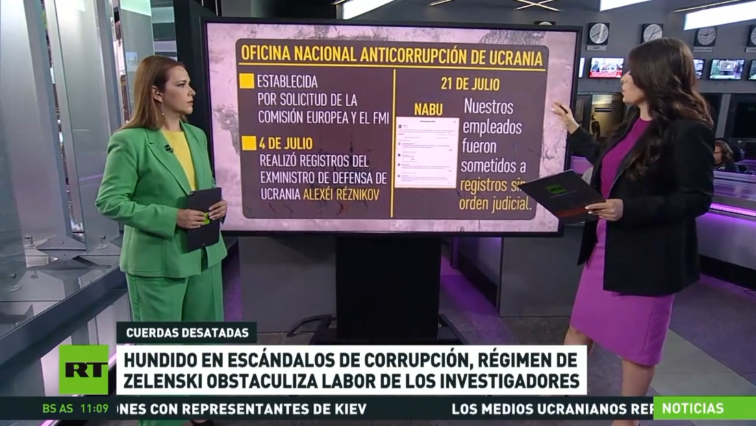 Hundido en escándalos de corrupción, el régimen de Zelenski obstaculiza la labor de los investigadores