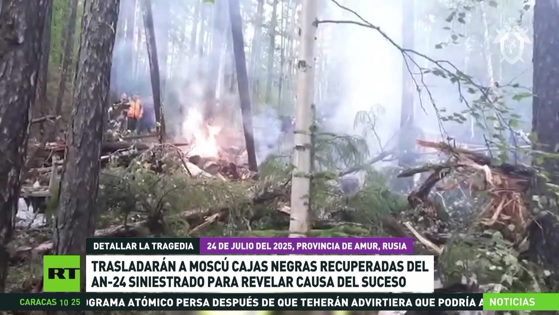 Trasladarán a Moscú cajas negras recuperadas del An-24 siniestrado para revelar causa del suceso