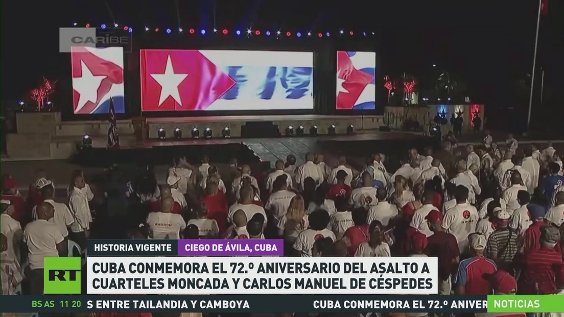 Cuba conmemora el 72.º aniversario del asalto a cuarteles Moncada y Carlos Manuel de Céspedes