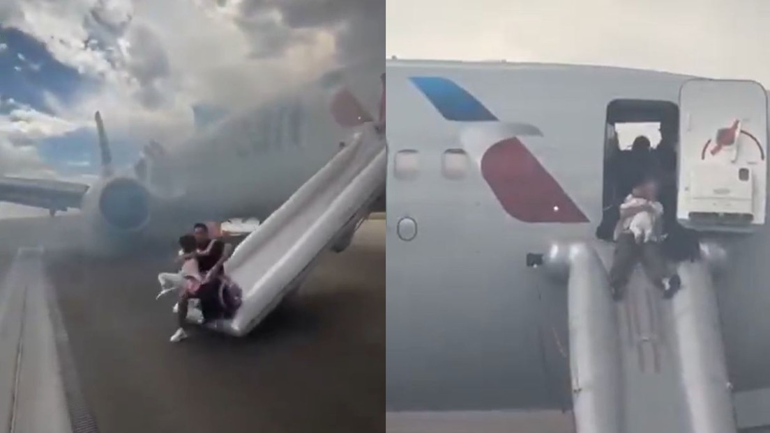 VIDEO: Un Boeing se incendia en la pista mientras pasajeros salen corriendo