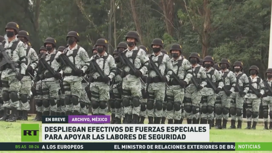 Despliegan en México efectivos de fuerzas especiales para apoyar las labores de seguridad