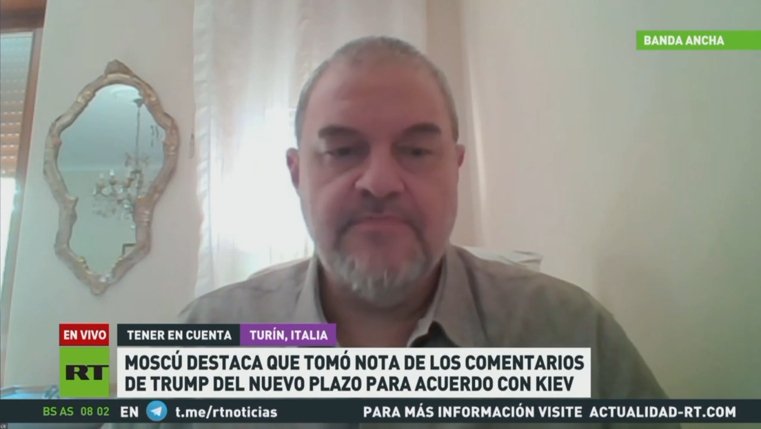 Moscú destaca que tomó nota de los comentarios de Trump sobre nuevo plazo para acuerdo con Kiev