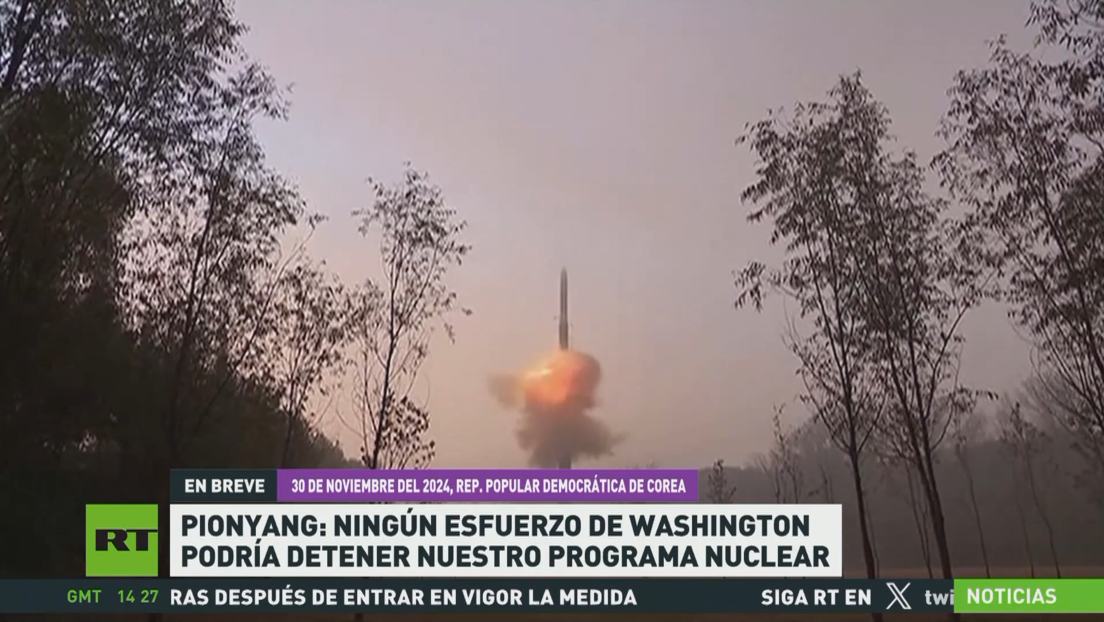 Pionyang: Ningún esfuerzo de Washington podría detener nuestro programa nuclear