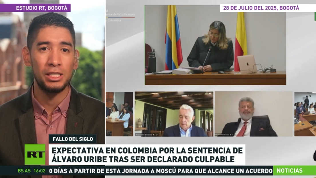 Colombia espera sentencia del expresidente Uribe tras veredicto condenatorio en su contra
