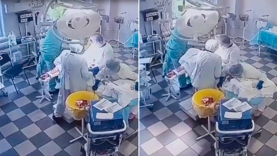 Sismo sorprende a cirujanos rusos en medio de una operación y su reacción no tiene precio (VIDEO)