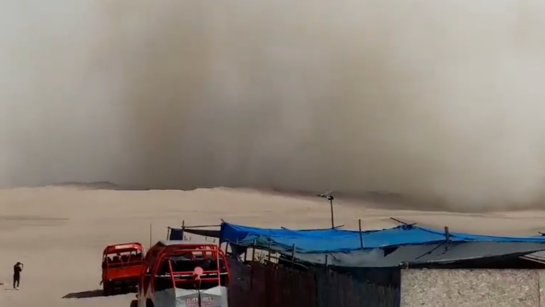 Inédita tormenta de arena aparece en países que activaron alertas por tsunami (FOTOS, VIDEOS)