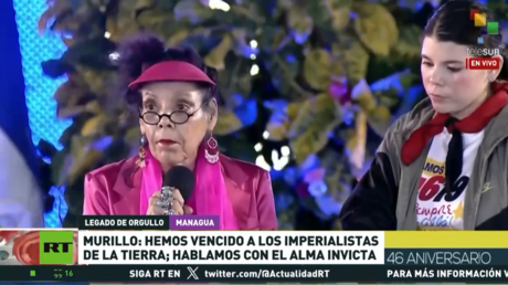Copresidentes de Nicaragua encabezan la celebración por el 46.º aniversario de la Revolución Sandinista