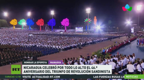 Nicaragua celebró por todo lo alto el 46.º aniversario del triunfo de la Revolución Sandinista