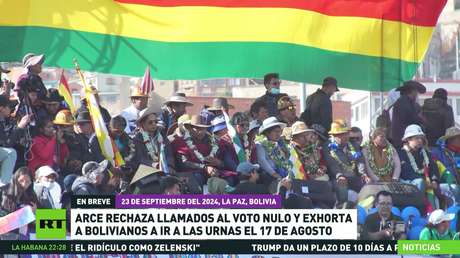 Arce rechaza llamados al voto nulo y exhorta a bolivianos a ir a las urnas
