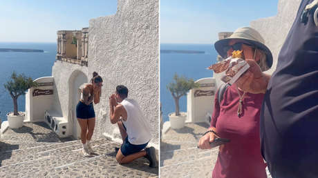 Una chocolatina arruina el vídeo de compromiso de una pareja