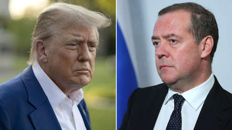 "Que cuide sus palabras": Trump arremete contra Medvédev