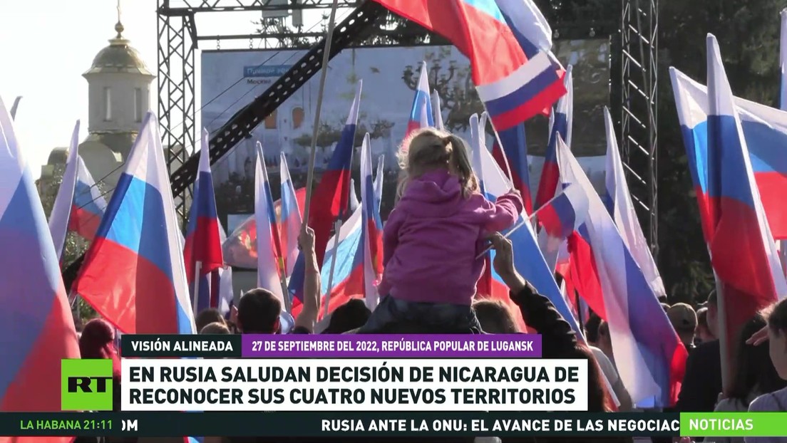 En Rusia saludan la decisión de Nicaragua de reconocer sus 4 nuevos territorios