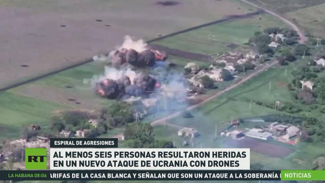 Al menos seis personas resultaron heridas en un nuevo ataque de Ucrania con drones