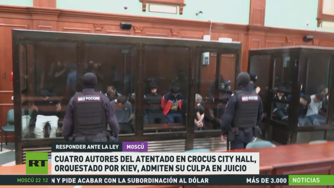 Cuatro autores del atentado del Crocus City Hall, orquestado por Kiev, admiten su culpa en juicio