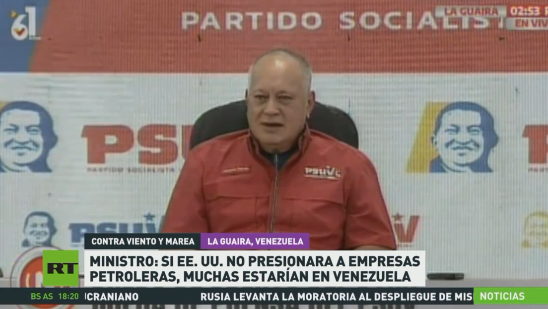 Ministro: Si EE.UU. no presionara a empresas petroleras, muchas estarían en Venezuela