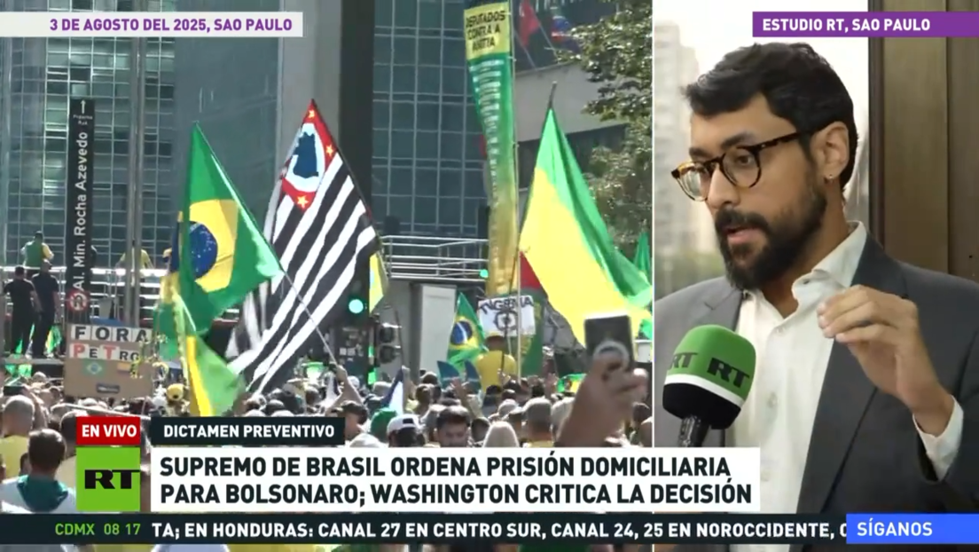 Supremo de Brasil ordena prisión domiciliaria para Bolsonaro y Washington critica la decisión