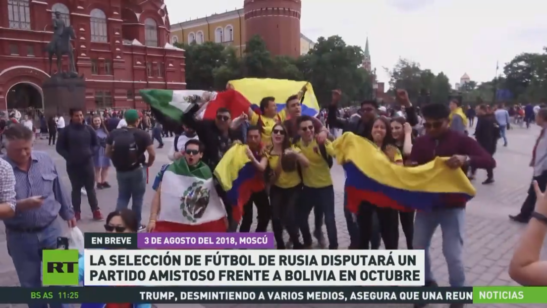 La selección de fútbol de Rusia disputará un partido amistoso frente a Bolivia en octubre 