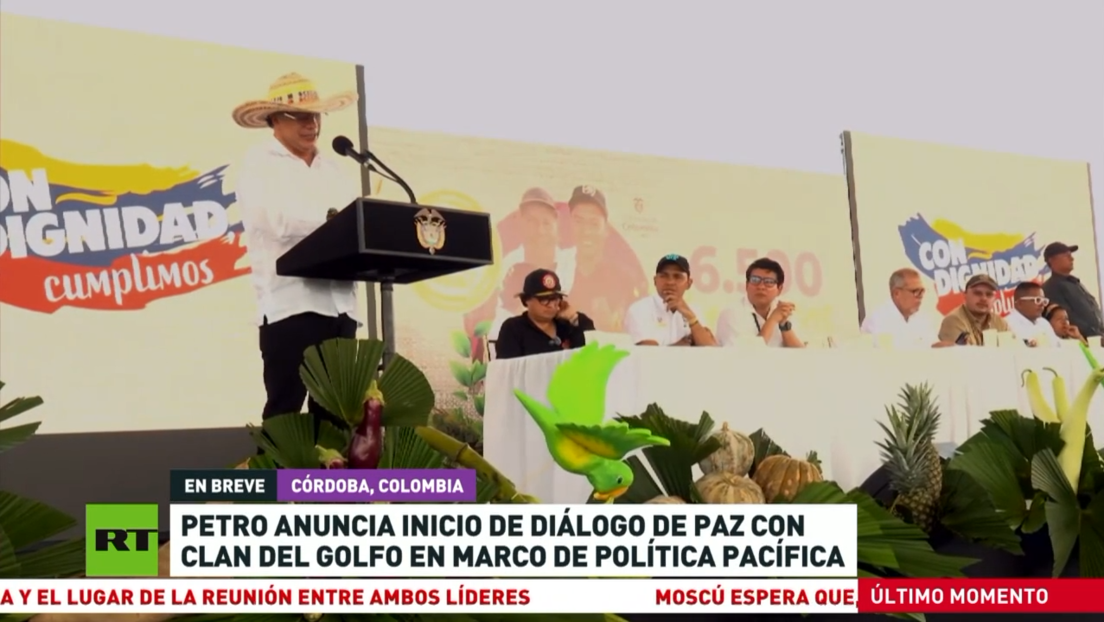 Petro anuncia inicio de diálogo de paz con Clan del Golfo en el marco de su política pacífica