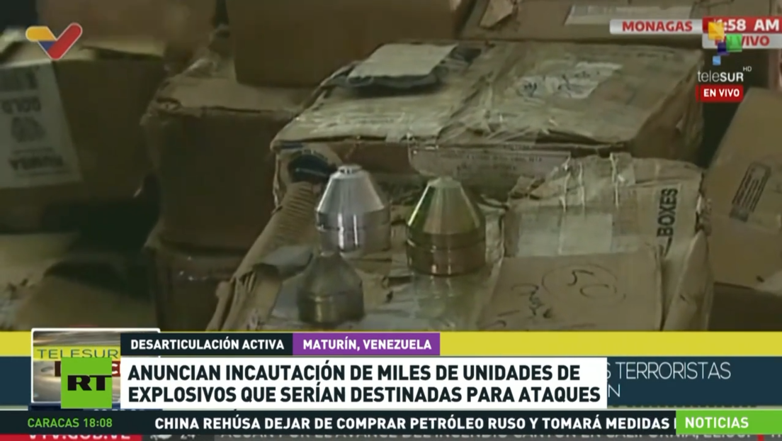 Incautan un lote de 54.000 unidades de material explosivo vinculado a un plan terrorista frustrado en Venezuela