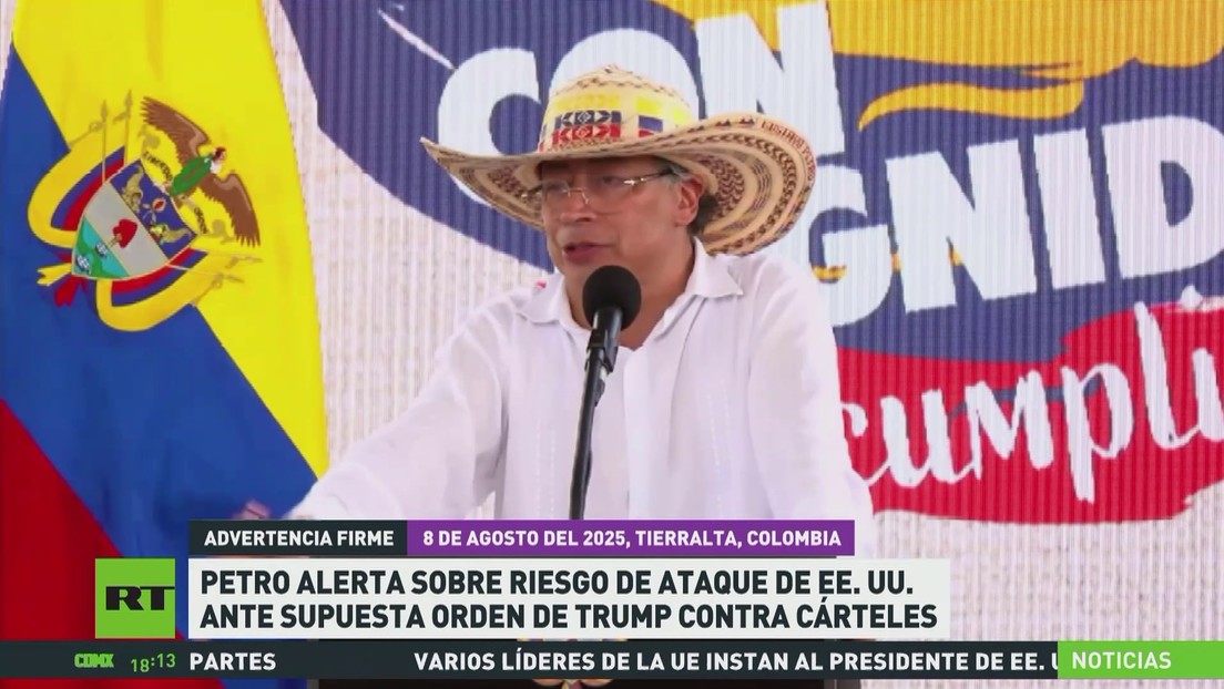 Petro alerta sobre riesgo de ataque de EE.UU. ante supuesta orden de Trump contra cárteles