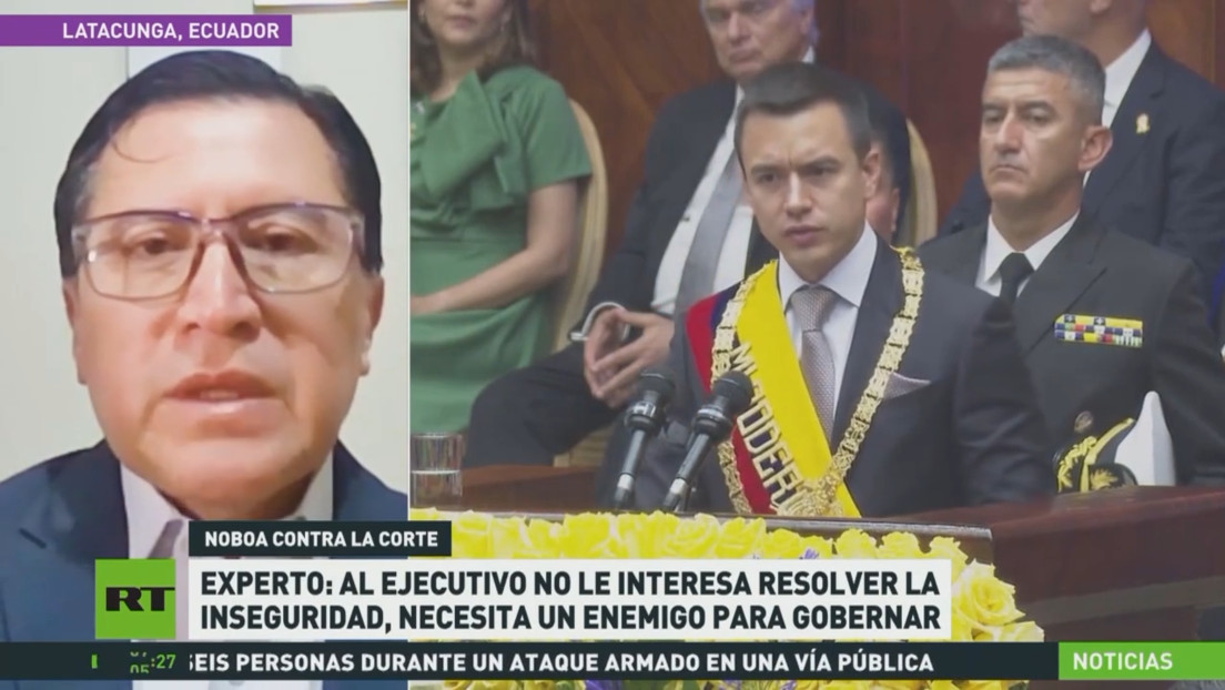 Gobierno se enfrenta a la Corte Constitucional en plena crisis de seguridad en Ecuador