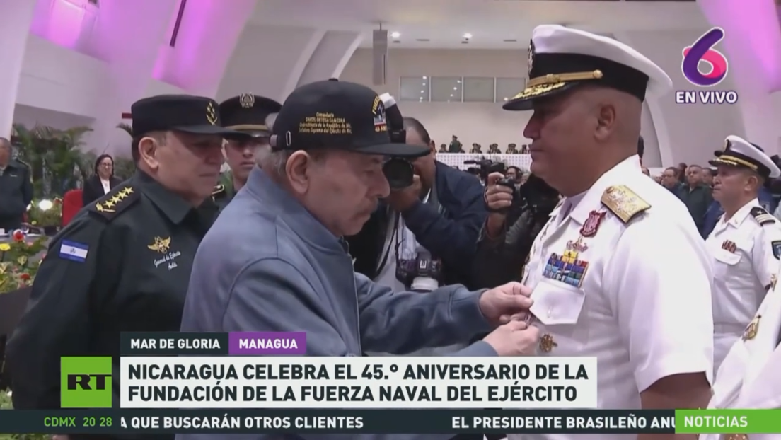 Nicaragua celebra el 45.º aniversario de la fundación de la Fuerza Naval del Ejército