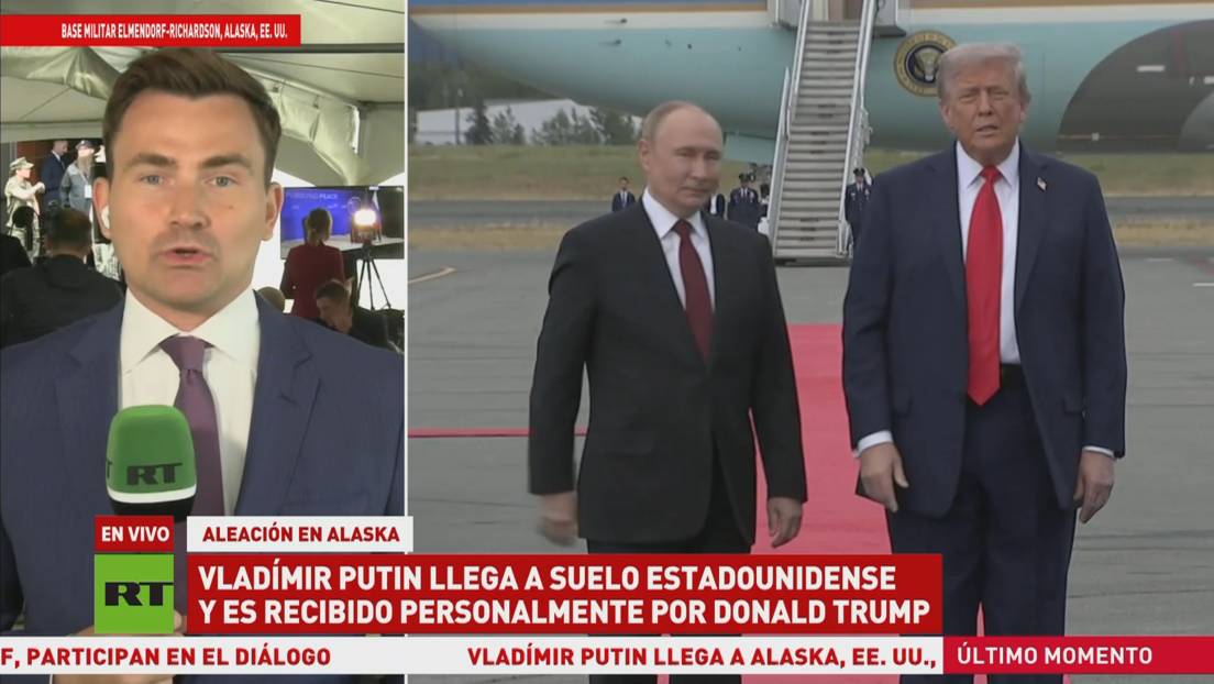 COBERTURA ESPECIAL: Putin llega a suelo estadounidense y es recibido en persona por Trump