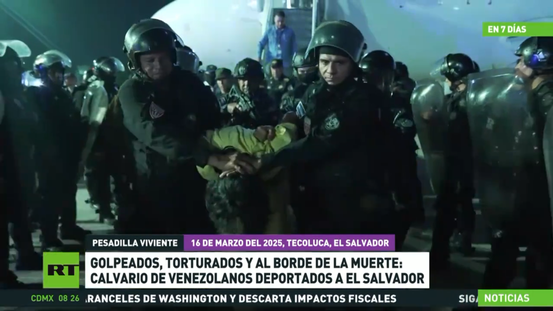 Golpeados, torturados y al borde de la muerte: calvario de venezolanos deportados a El Salvador