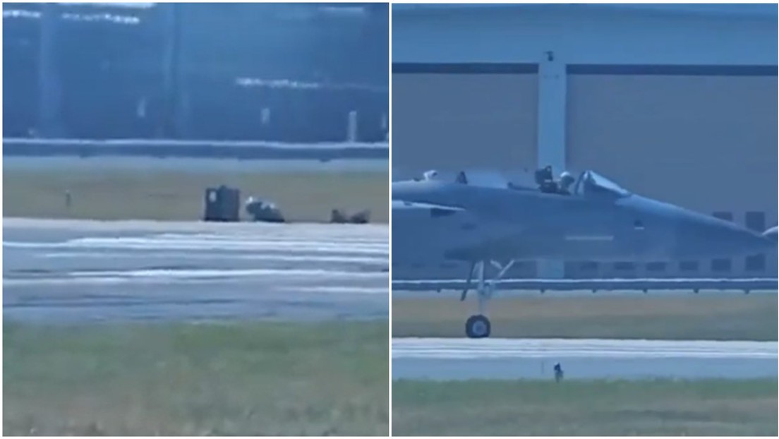 Un caza F-15 de EE.UU. eyecta a un ocupante antes de despegar (VIDEO)