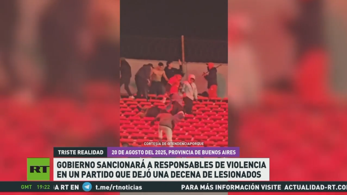 Gobierno argentino sancionará a responsables de violencia en un partido que dejó decenas de lesionados