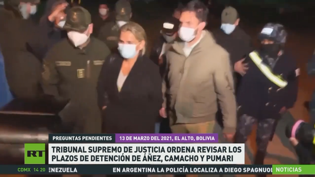 Tribunal Supremo de Justicia de Bolivia ordena revisar los plazos de detención de Áñez, Camacho y Pumari