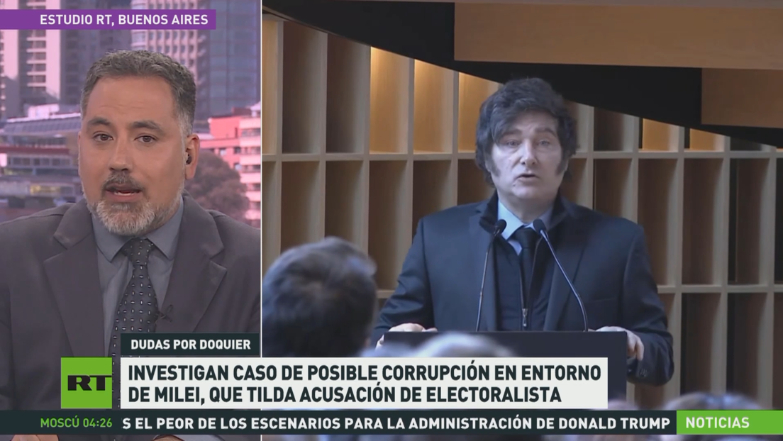 Investigan caso de posible corrupción en entorno de Javier Milei, que tilda la acusación de electoralista