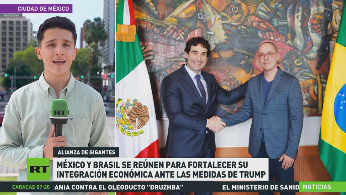 México y Brasil se reúnen para fortalecer su integración económica ante las medidas de Trump