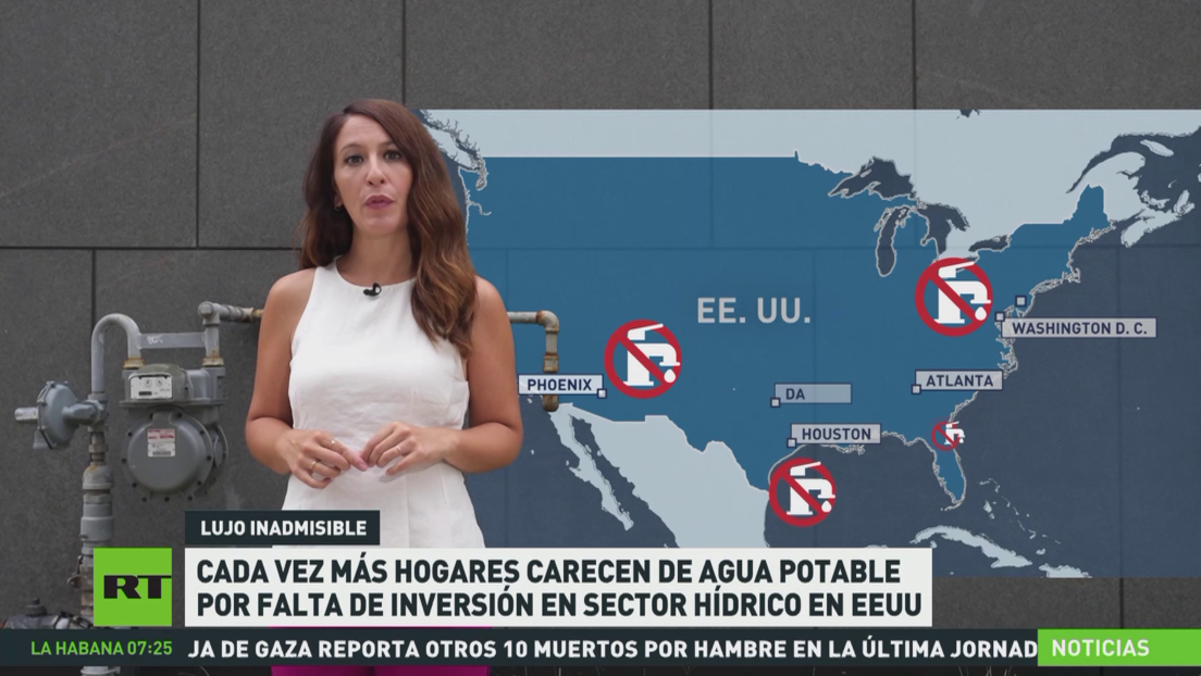 Cada vez más hogares de EE.UU. carecen de agua potable por falta de inversión en sector hídrico
