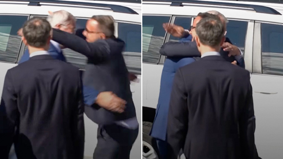 VIDEO: Canciller de Luxemburgo salta a los brazos de su par ucraniano