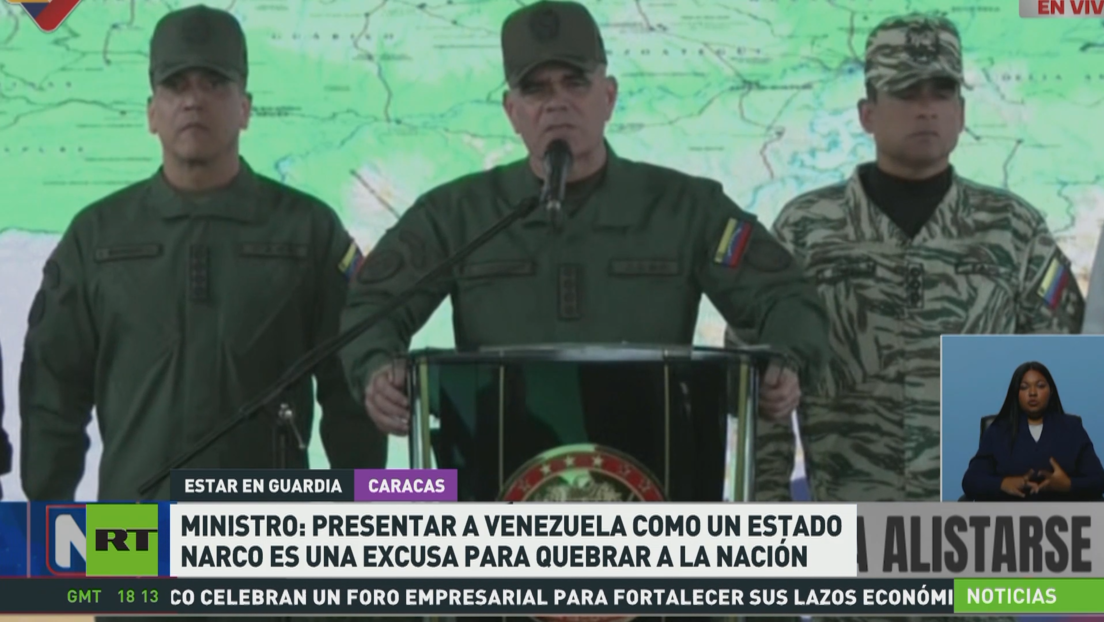 Ministro de Defensa: Presentar a Venezuela como un Estado narco es una excusa para quebrar la nación