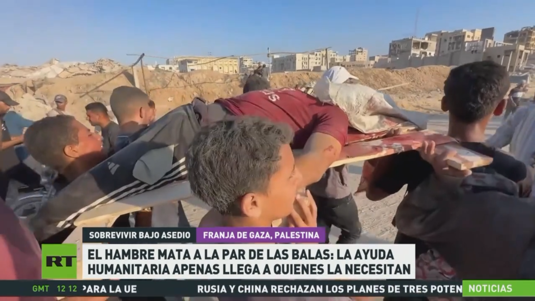 El hambre mata a la par de las balas: la ayuda humanitaria en Gaza apenas llega a quienes la necesitan