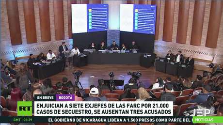Enjuician a siete exjefes de las FARC por 21.000 casos de secuestro