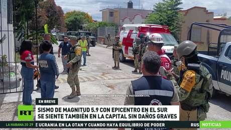 Un herido tras un sismo de magnitud 5,9 en el sur de México